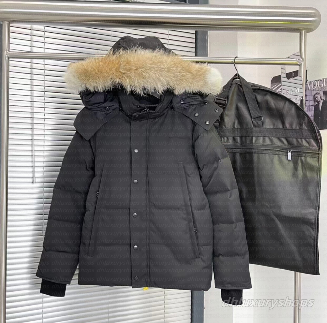 Canada Down Jacket 29 wyndham parker goosecoat Women Men 29S Wolf Fur Collar Medium Length Winter New Style Overcame Clothes Thick High-End 90% Duck Downs Mens Clothing