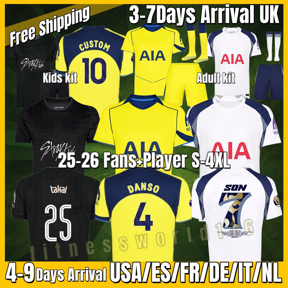 xxxl 4xl 2025 2026 S XAVI Player Fans soccer jerseys xavi RICHARLISON SON RICHARLISON MADDISON HOJBJERG BERGWIJN football shirts uniforms kids retro