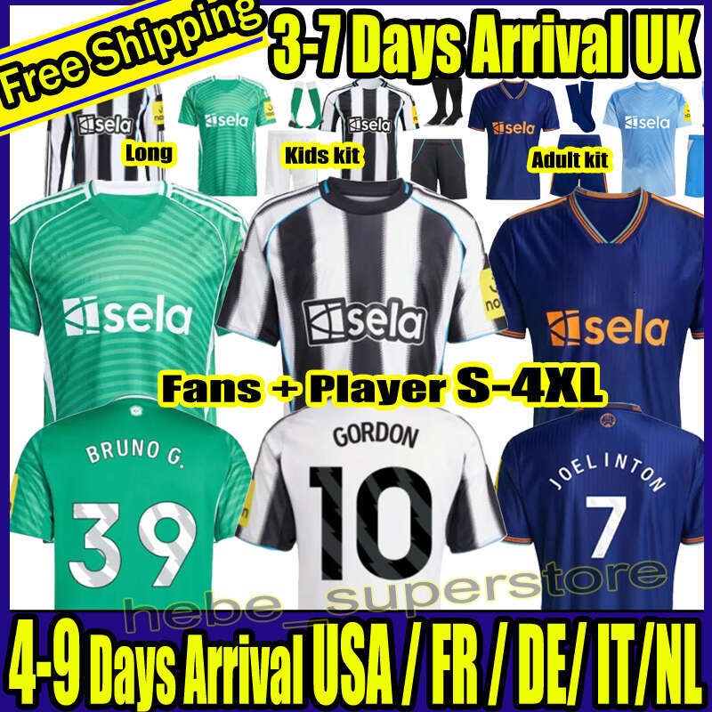 S-4XL 25 26 TONALI NEWCASTLE soccer jerseys BLACK Kids ELANGA 9 2025 BARNES BRUNO G. Gordon ISAK Football Shirt Home Away Botman fans WINNERS 25 TRAINING PRE MATCH 2026