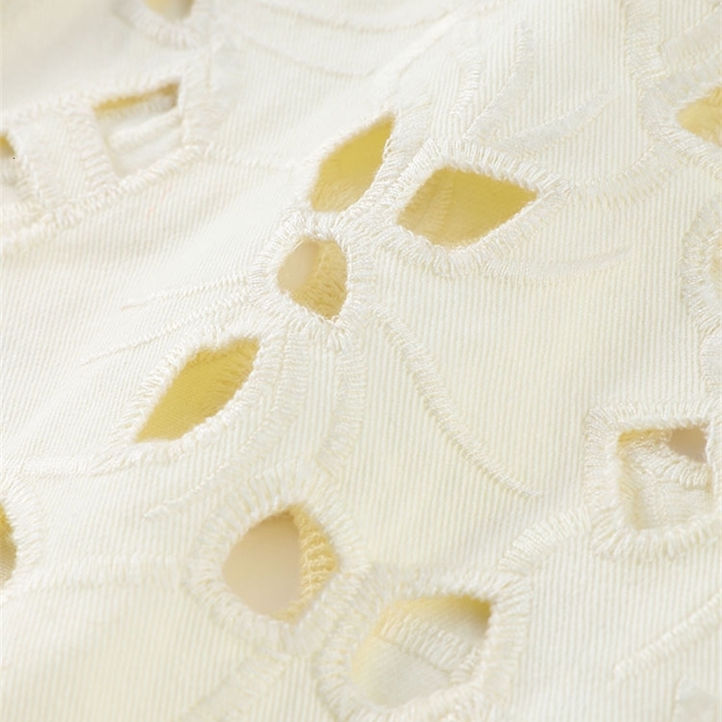 Casual Hollow Out Jeans Women Loose Solid Flower Hole High Waist Wide Denim Pants 2025 Autumn Fashion Streetwear Lady Trousers Z260313