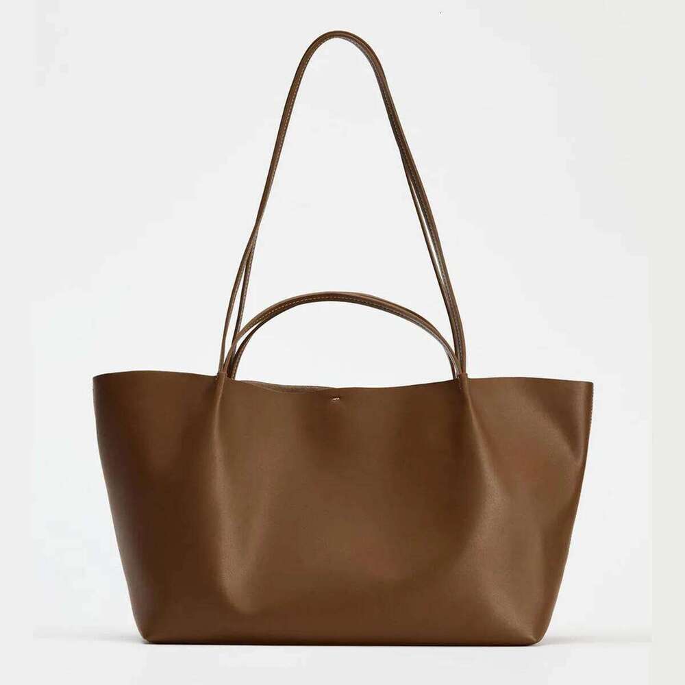 Large Capacity Tote For Women Handbags High Quality Shoulder Bag Designer Bags Black PU Leather Shopper Purses New