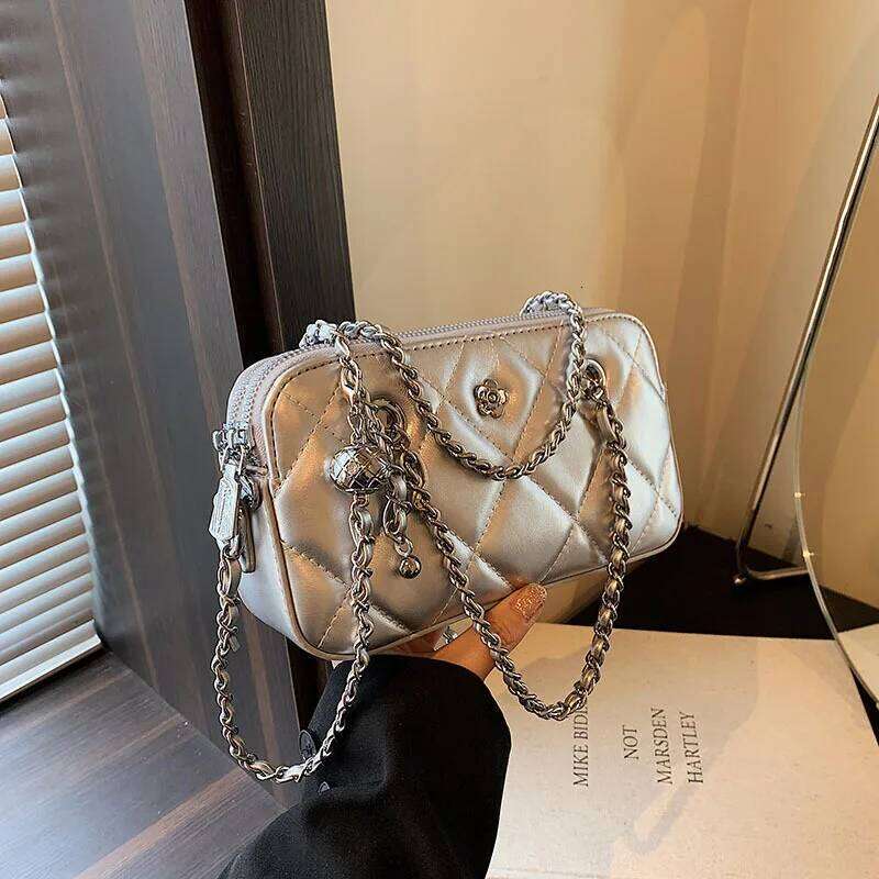 Light Chain Ladies Dia Small Square 2025 Summer Fashion Simple Casual All-Match One-Shoulder Messenger Bag