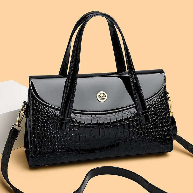 Patent Leather Large Capacity Handbag Women Designer Tote Bag Shoulder Crossbody Sac Ladies Shopping Messenger Bags