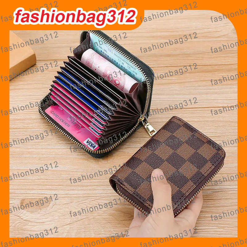 Designer wallet Accordion card holder Multi-functional Casual Coin Purses Credit Card Business Card Multi-card Slot Holder Large Luxury Bag Capacity Card Case