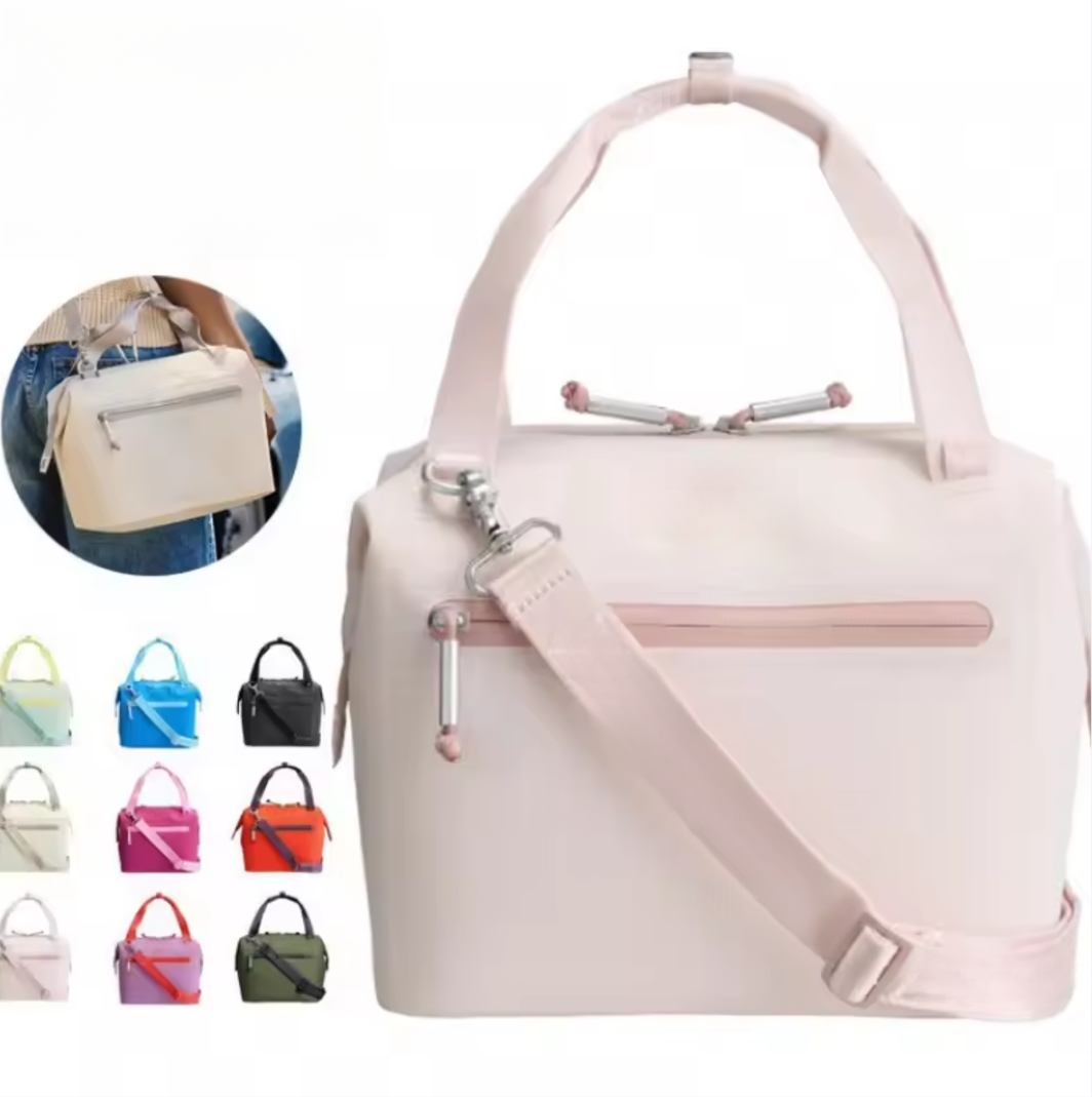 US Stock All Day Julienne Mini Soft Lunch Bag Box Recycled Polyester 12Hour Coog Travel Cooler Bags Black Pink