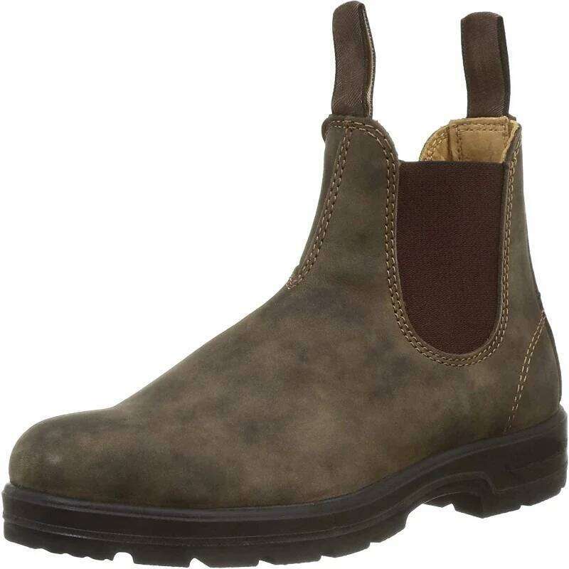 Mens Leather Slip on Formal Oxfords Boot Couple Shoes Classcis Man Black Casual Vintage Boots