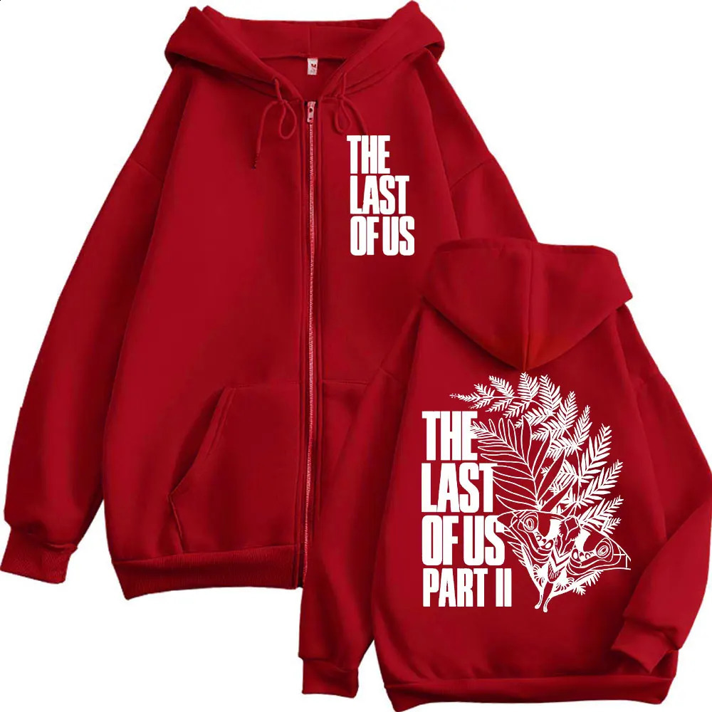 The Last of Us TV Series Print Zipper Hoodie Men Women High Quality Fashion Zip Up Sweatshirts Casual Oversized Fleece Pullovers 250818