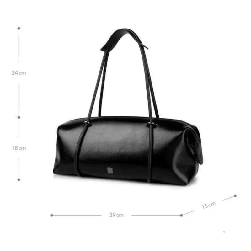 Large Capacity Boston Hottie Trendy Streetewear Moto Bag Spicy Girl High Quality One Shoulder Travel Lage Tote Handbag