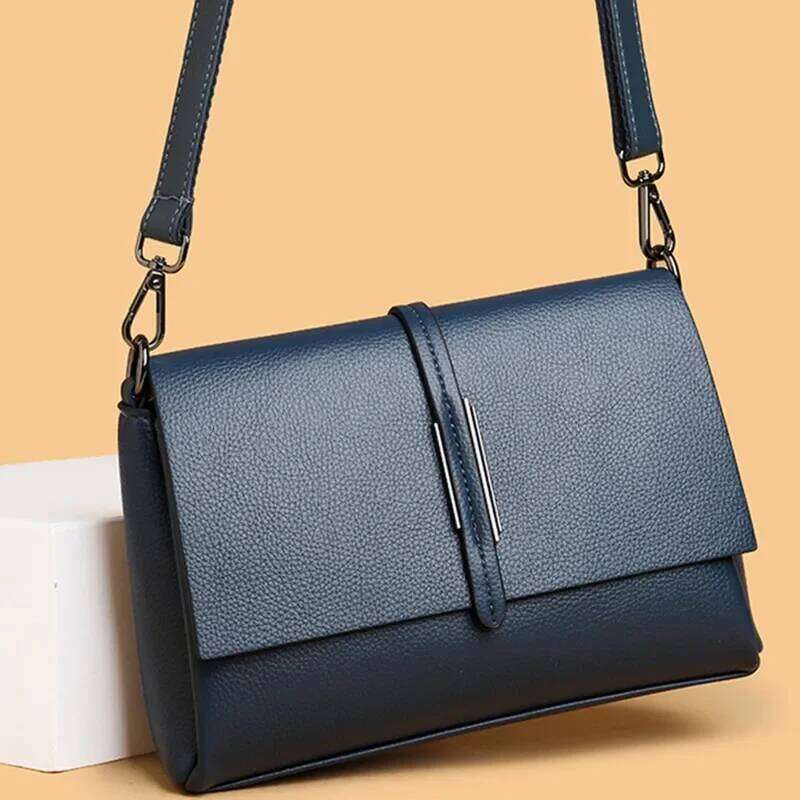 Genuine Soft Handbag Fashion Women High Quality Leather Shoulder Crossbody Bag Female Messenger Bags Purse Totes