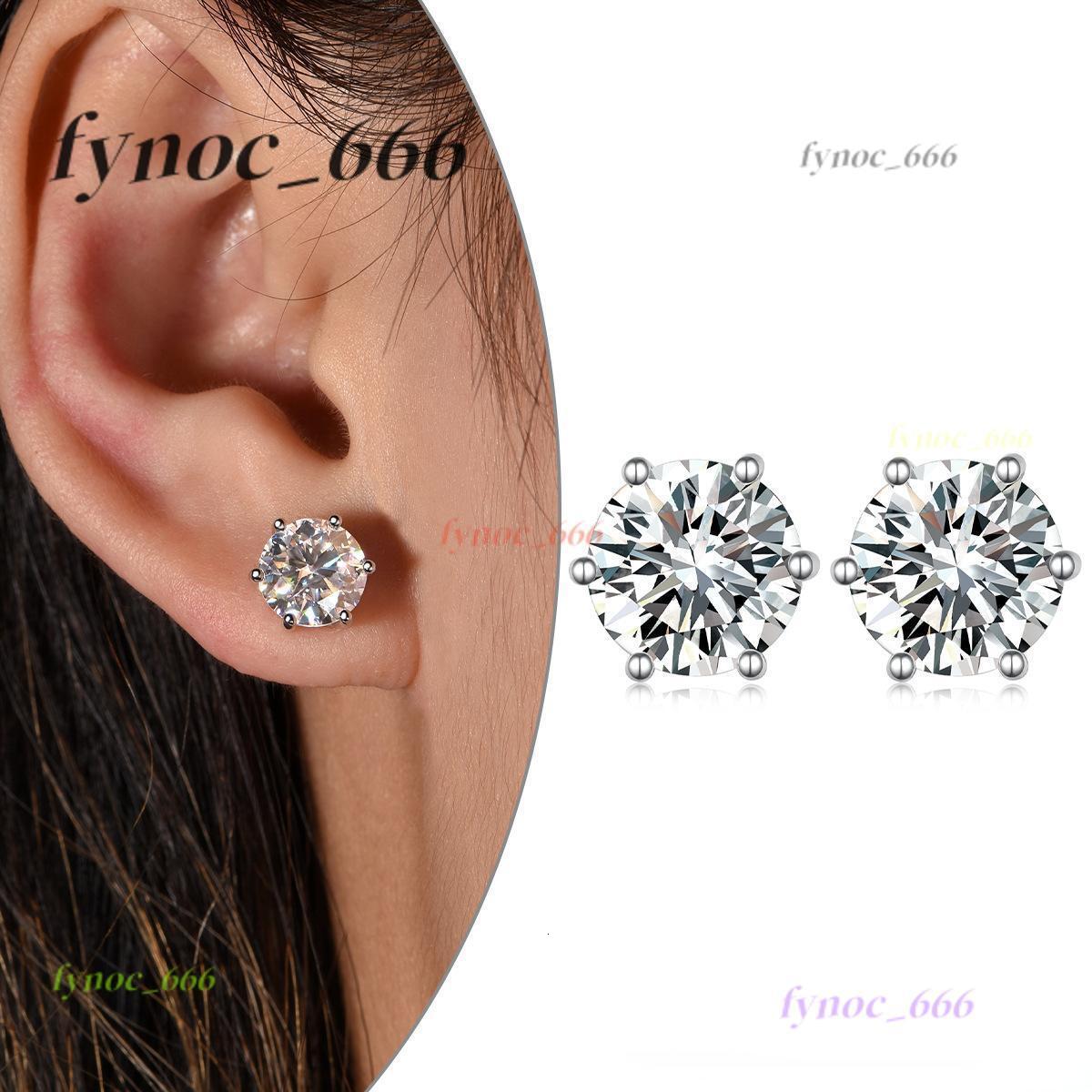 1ct Moissanite Diamond Stud Earrings 925 Sterling for Women VVS Clarity Perfect Gift for Wife on Stud Womens Ear Jewelry
