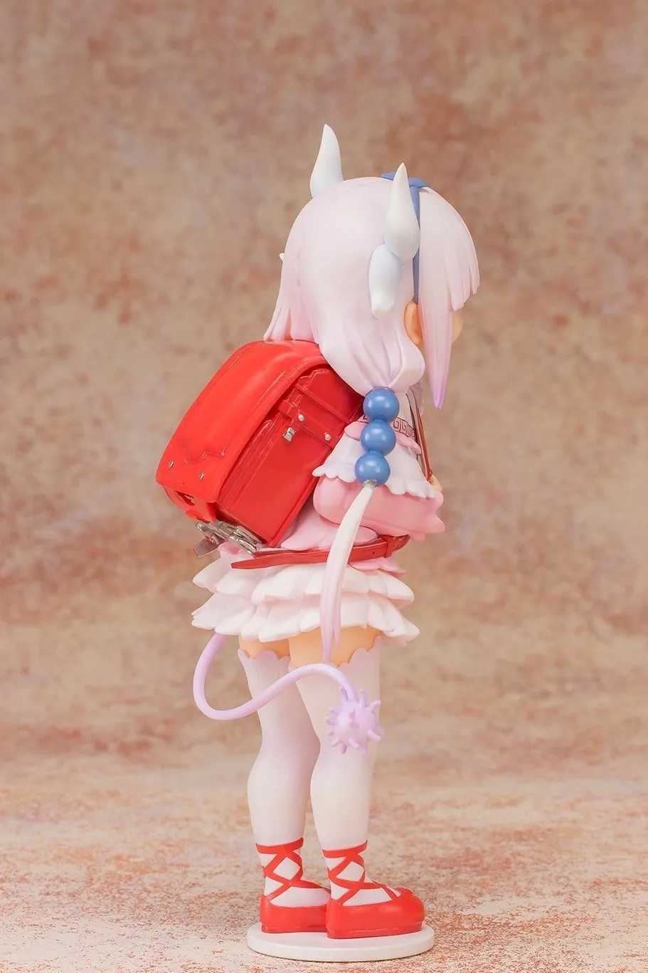 18cm Anime Miss Kobayashis Dragon Maid Kanna Kamui Action Figure PVC Horned Loli Carry Schoolbag Double Tail Collection Model W250828