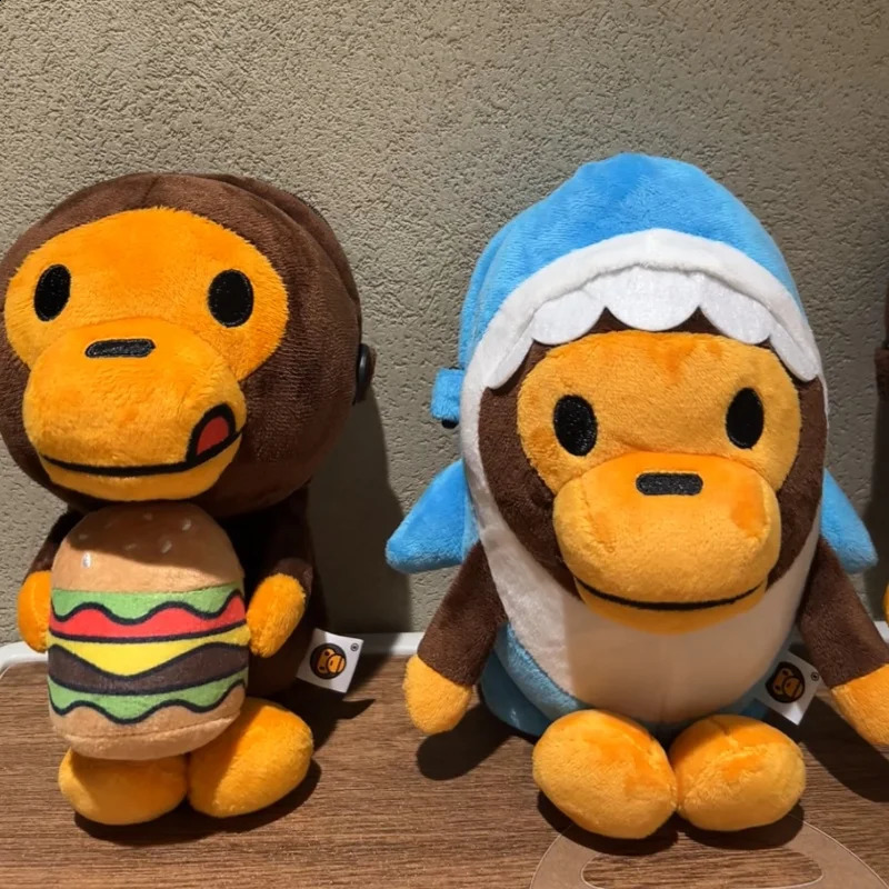 Japan Monkey Mobile Bag Transparent Surface Cartoon Figure Shoulder Bag Monkey Holding Bananas Plush Toys Coin Purse Kids Gifts 250828