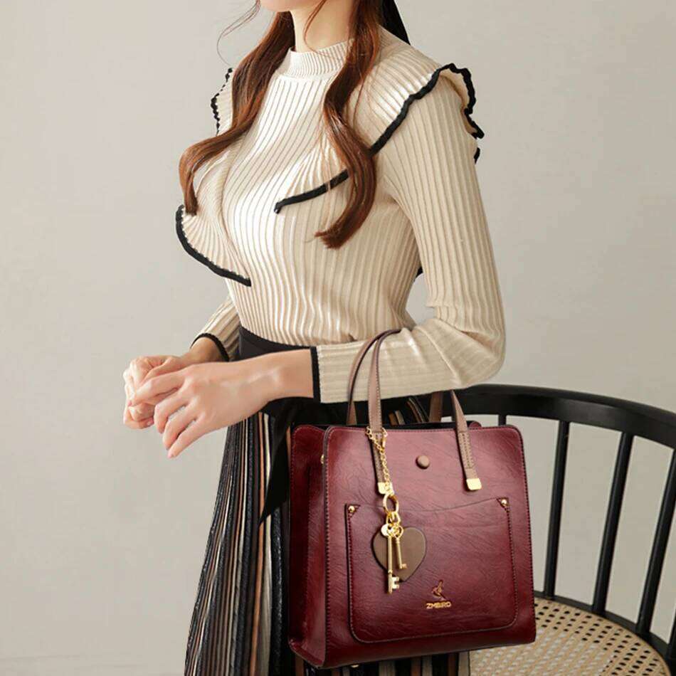 High Quality 3 Layers Crossbody Bags Casual Female Totes Ladies Purses And Handbags Designers Pu Leather Shoulder Bag Sac