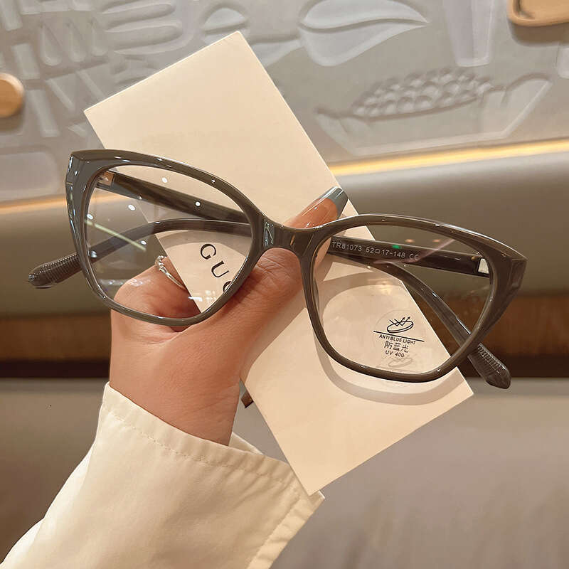 designer sunglasses New Cat Eye Blue Light Blocking Korean Style Ins Trendy Women's Fashionable Prescription TR Myopia Glasses Frame