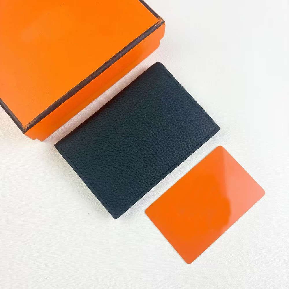 Fashion Designer Credit Card Wallet Genuine Leather Women's Men's Wallet Cardholder High Quality Women's Wallet Credit Card Pocket Coin Purse Business Folding ID Case