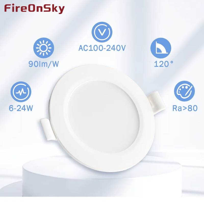 led downlights 3W and 5W, embedded anti-glare ceiling lights, living room ceiling hole lights 7W and 10W, no main light lighting design-BY