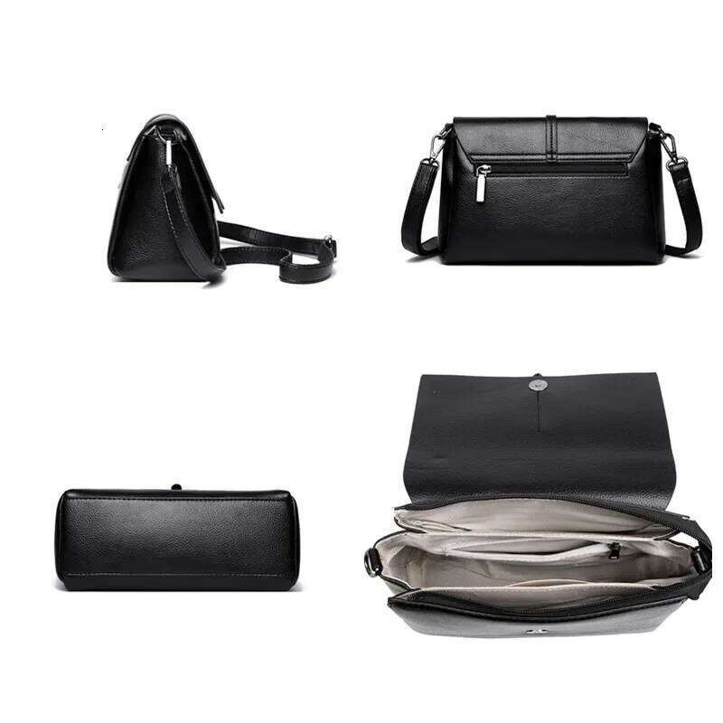 Genuine Soft Handbag Fashion Women High Quality Leather Shoulder Crossbody Bag Female Messenger Bags Purse Totes