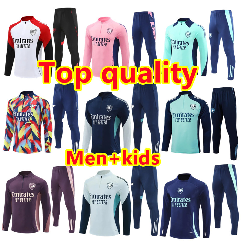 2025 26 Aarsenal tracksuit arsenalfootball kit soccer train Football Training Suit MEN Kids kit 24 25 26 Arsen G. JESUS ODEGAARD RICE HAVERTZ SAKA Sportswear