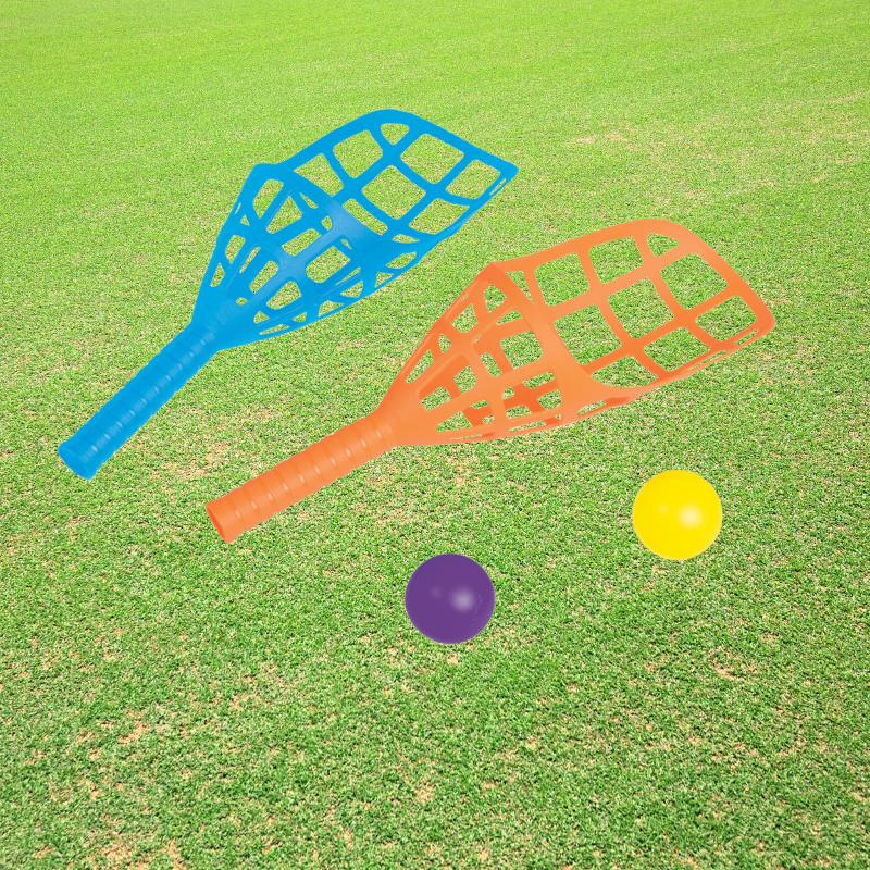 Colorful Plastic Catch and Toss Game Set - Includes 2 Catchers & 2 Balls for Outdoor Fun