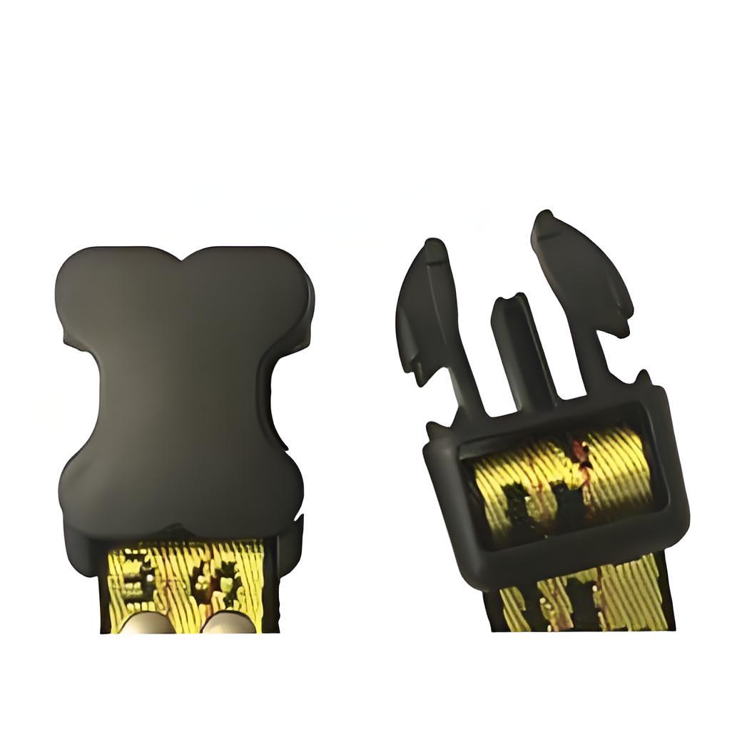 Designer Collars and Leash Set Step In Dog Harness for Small Medium Large Dogs Adjustable Heavy Duty Halter Harnesses with Classic Jacquard Letter Pat