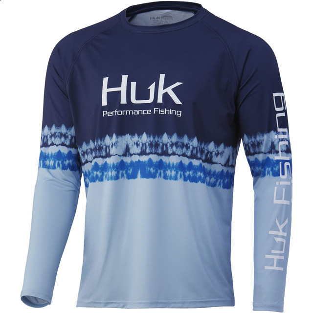 HUK Camouflage Fishing Clothes UPF 50 Fishing Shirts men Outdoor Summer Sun Protection Long sleeve Fish Apparel Camisa De Pesca 240709