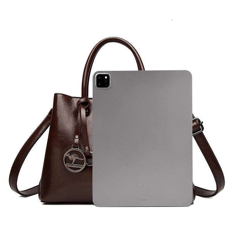 Woman Shoulder Large Capacity For Women Vintage Crossbody Bag Solid Colors PU Portable Handbag Ladies Messenger Bags