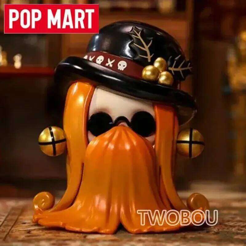 POP MART Skullpanda Addams Family Series Blind Box Anime Action Figure Bag Ornament Figurines Desktop Dolls Model Gift
