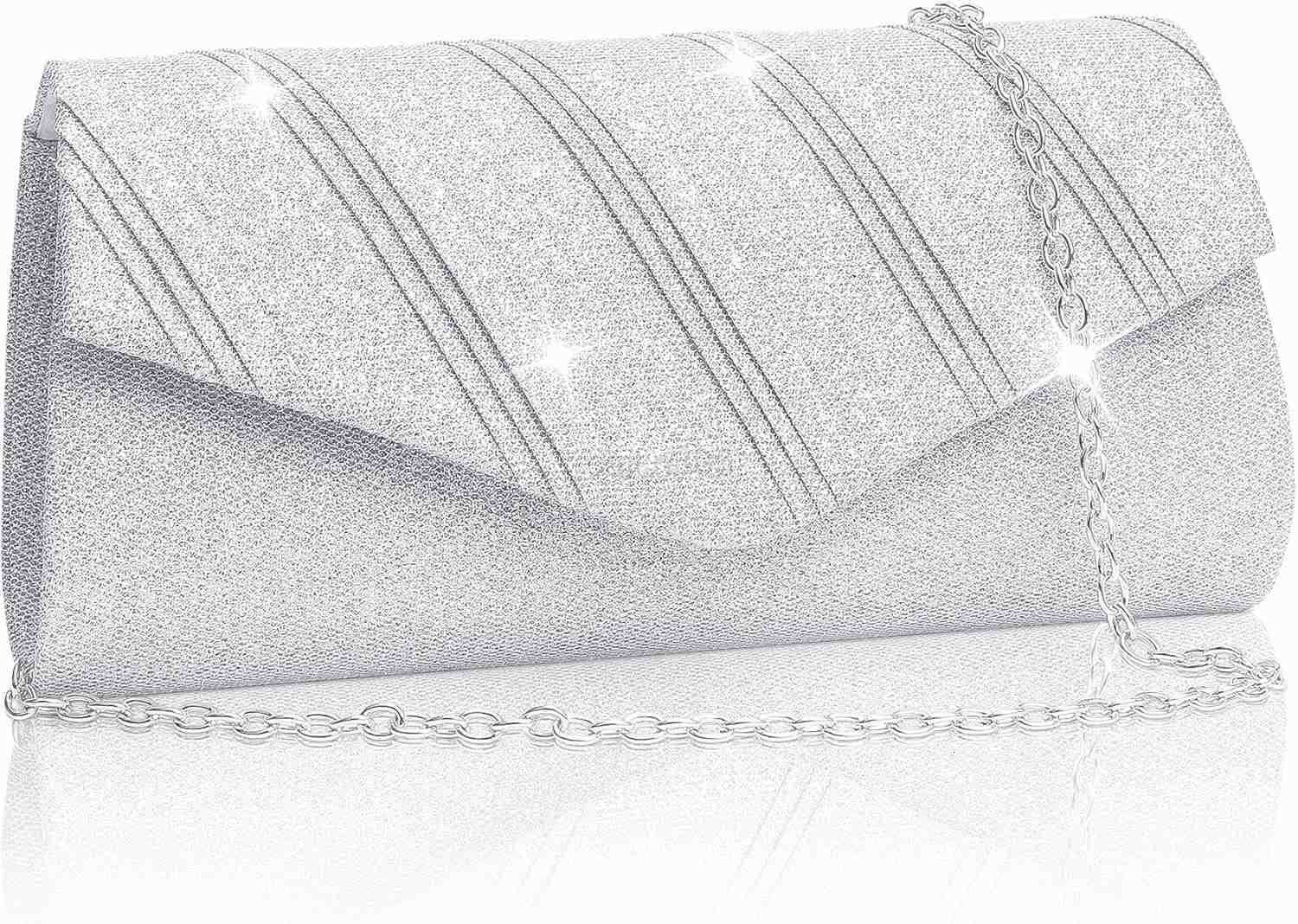 Womens Evening Handbags Glitter Envelope Clutch Purses Formal Ladies bag for Date Night Out Party8743x24in Z25910