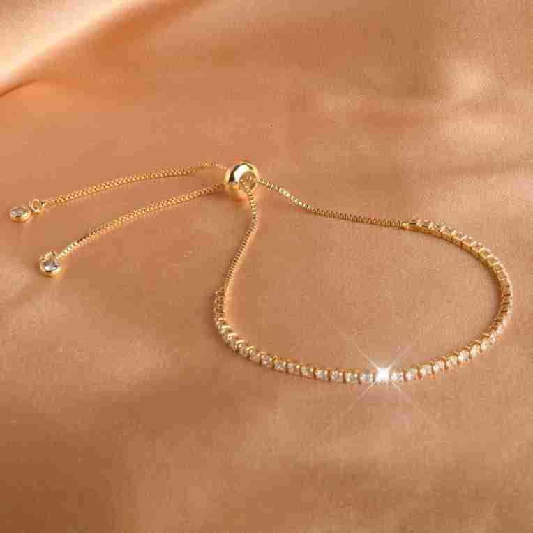 with Positioning Beads, Shiny Light Zircon Inlaid Versatile Bracelet