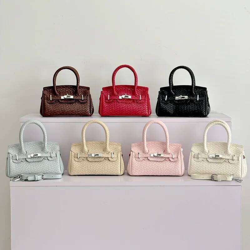 2025 Trendy Light Tote Bag - Emed Pattern, Euro-American Fashion, Spacious Interior, Handheld & Single Shoulder