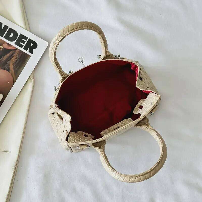 2025 Trendy Light Tote Bag - Emed Pattern, Euro-American Fashion, Spacious Interior, Handheld & Single Shoulder