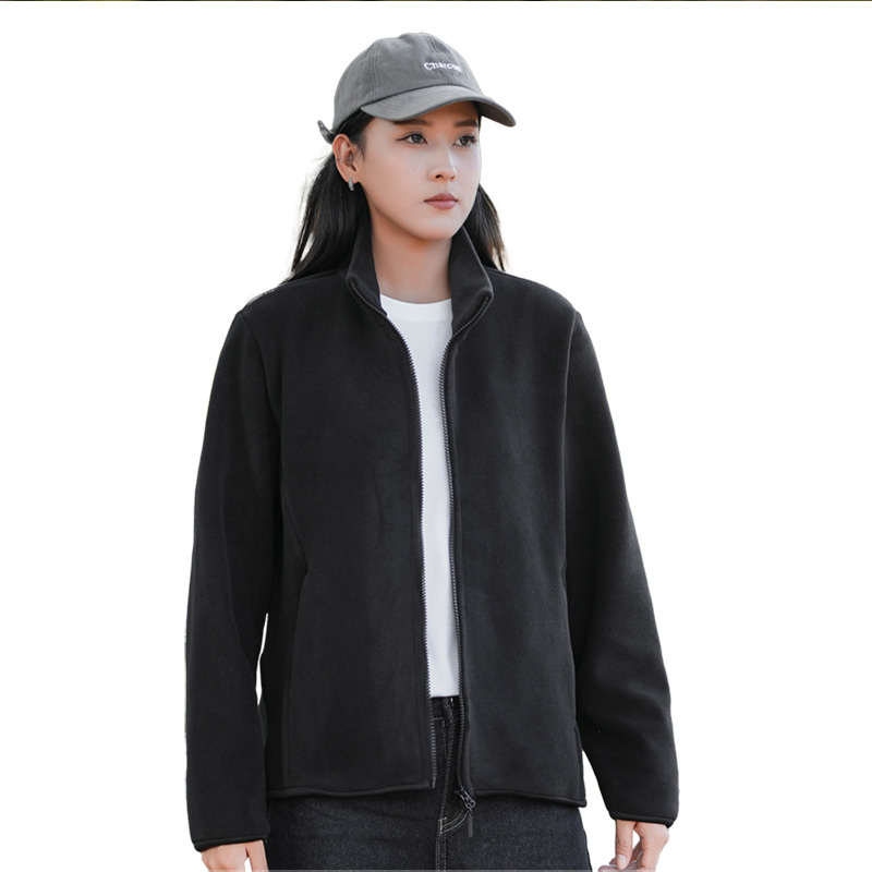 couples warm fleece jacket windproof thermal stylish for cozy togetherness