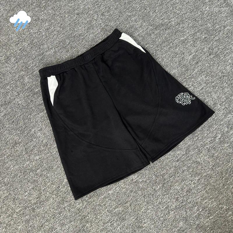 Men's Shorts 2025 Summer Casual Fashion Embroidery Mertra Men Women Jogger Drawstring Black Breeches Quality Cotton