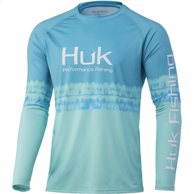 HUK Camouflage Fishing Clothes UPF 50 Fishing Shirts men Outdoor Summer Sun Protection Long sleeve Fish Apparel Camisa De Pesca 240709