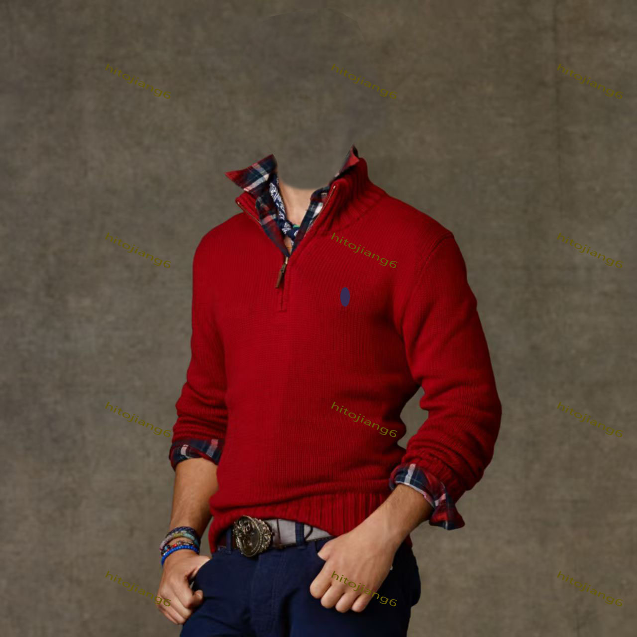 Designer Sweater Stand collar French Fashion Cardigan Pull Shirts Winter Men Women High Street knit Jumper knitted Sweat Sweatshirts 1