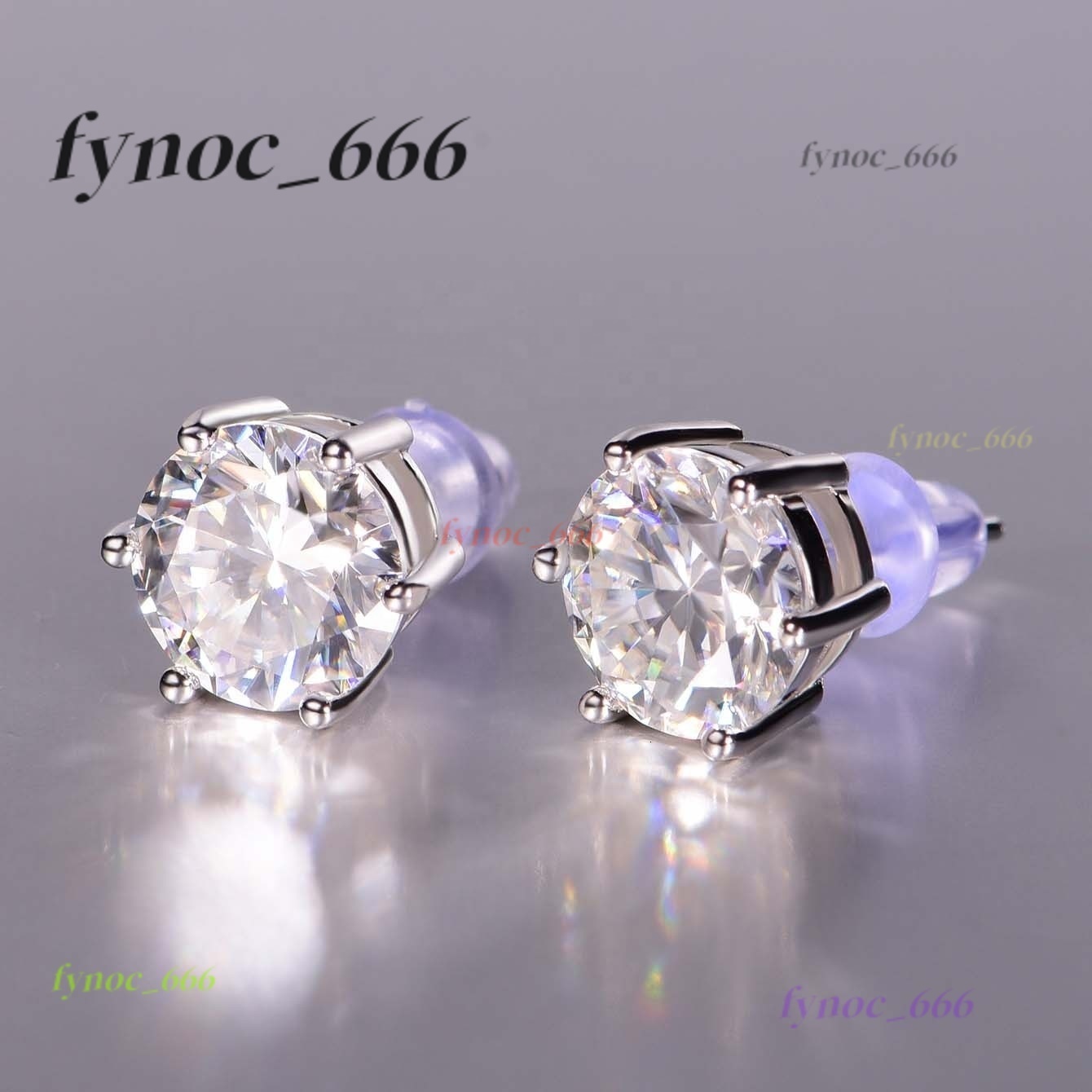 1ct Moissanite Diamond Stud Earrings 925 Sterling for Women VVS Clarity Perfect Gift for Wife on Stud Womens Ear Jewelry