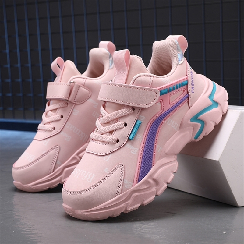 Kids Casual Boys Shoes Soft Sole Kids Shoes Nonslip Sneakers Shoes Outdoor Students Children Pink Girls Sport Walking Footwear 250828