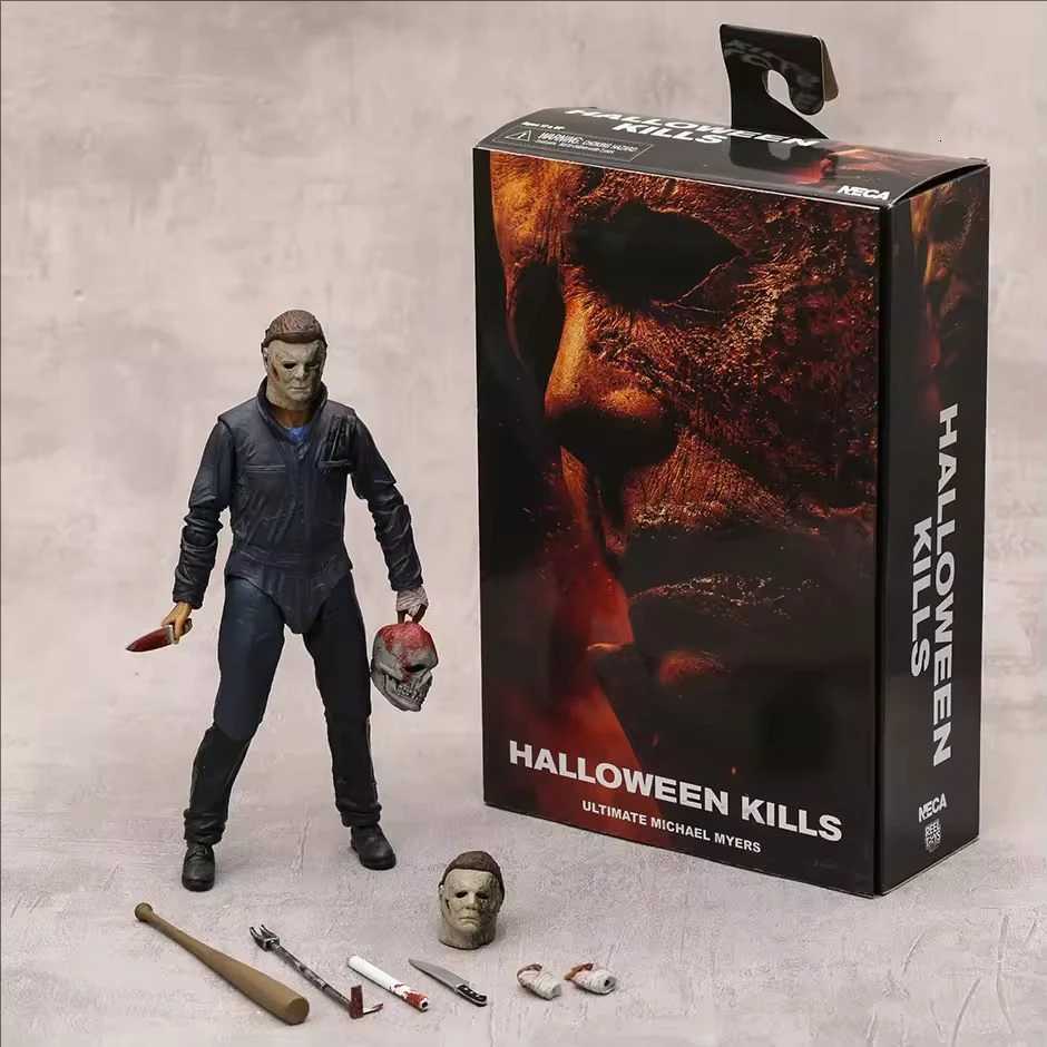 NECA Michael Myers Figure Pumpkin Halloween Ends Ultimate Action Figures Toy Christmas Gift Halloween Horror Decor Toys W250828