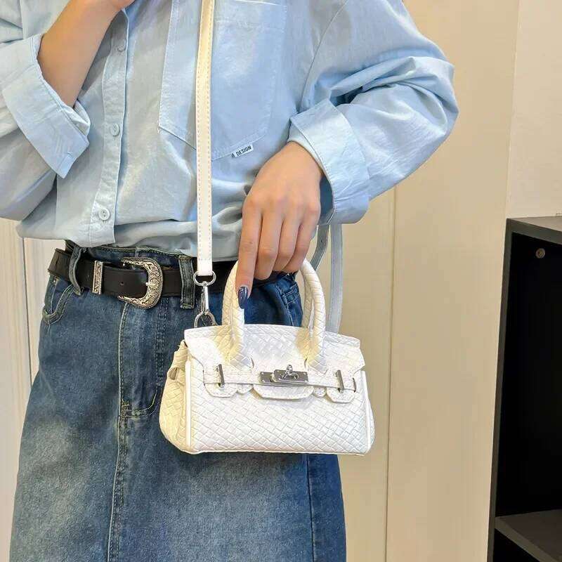 2025 Trendy Light Tote Bag - Emed Pattern, Euro-American Fashion, Spacious Interior, Handheld & Single Shoulder