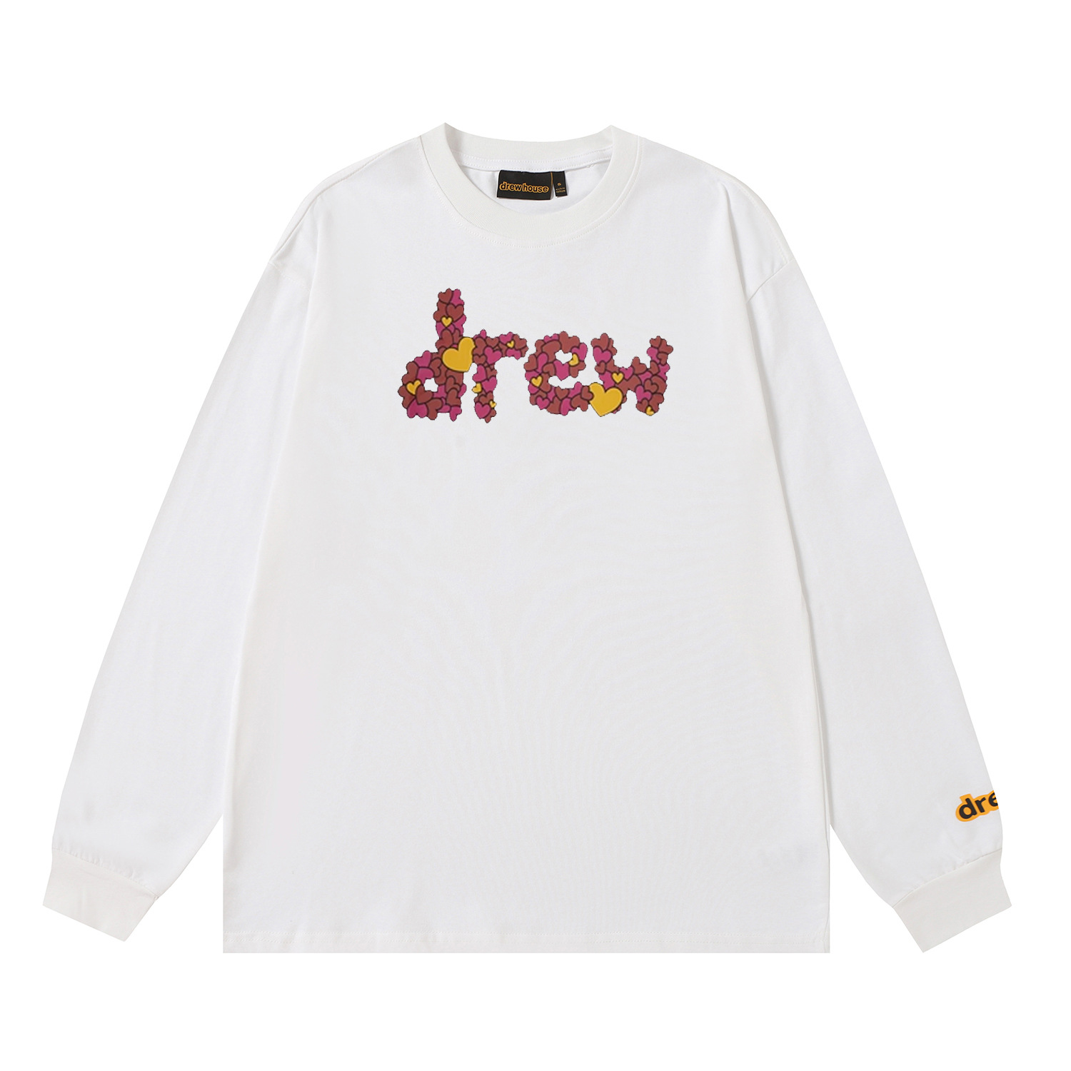 Drew House New drew Love T Shirt Men's and Women's Long Sleeve Tshirt Designer Luxury