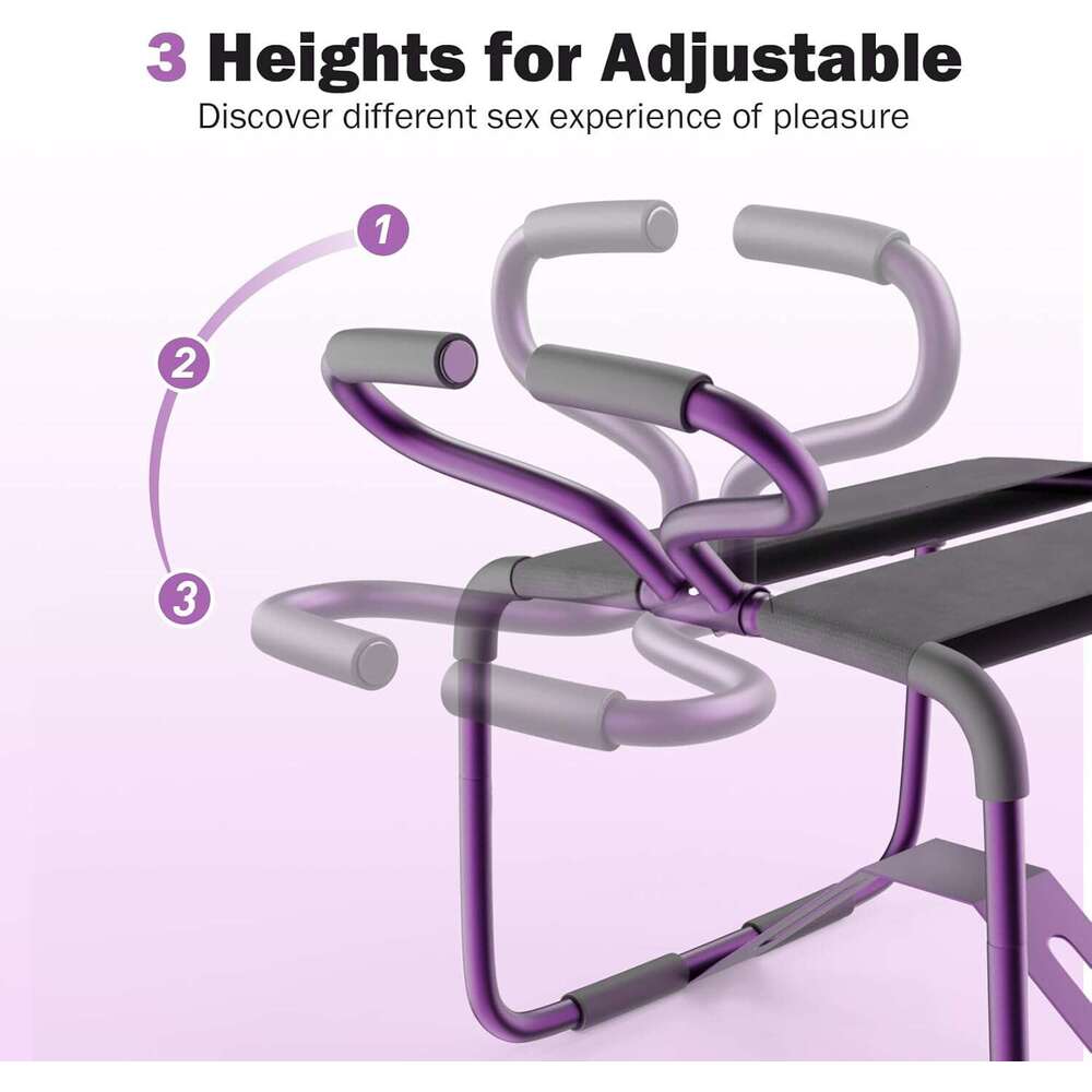 Chair Furniture, with Bouncing Stool, Easy to Assemble, 350 lbs Weight Capacity, Portable & Adjustable Multiple Positions, Enhance Intimate for Couple