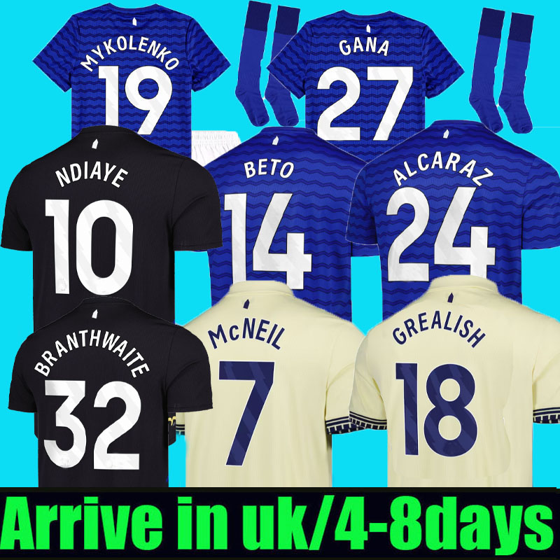 25 26 NDIAYE EFC EVERTONES soccer jerseys Barry Alcaraz 2025 2026 McNEIL CALVERT-LEWIN GREALISH Dewsbury-Hall DELE PICKFORD IROEGBUNAM football shirts Men Kids kits