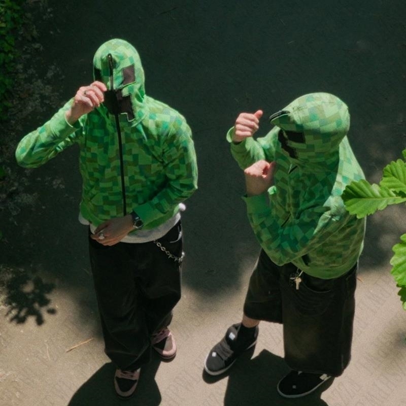 Streetwear Y2K Zip up hoodie Grunge Goth Aesthetics Graphic Print Retro Punk Clothes Oversized Hip Hop Zipper Hoodie sweatshirt y250827