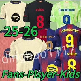2025 2026 LAMINE YAMAL soccer jerseys shirts LEWANDOWSKI PEDRI RAPHINHA GAVI football kids kit maillot de foot camiseta futbol barcelone kits