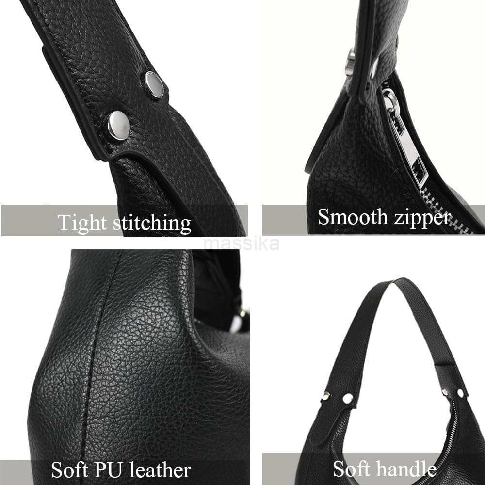 2025 Hobo Handbags Vegan Leather Shoulder Bags for Women Clutch Y2K Purse Handbags Tote Bag M250910