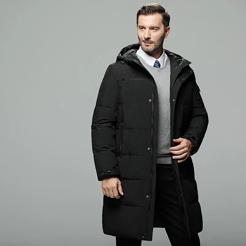 Mens Long Parkas Oversized Thicken Male Coat High Quality Fleece Casual Padded Jackets Men Clothing Outwear Winter Warm Jacket 250828