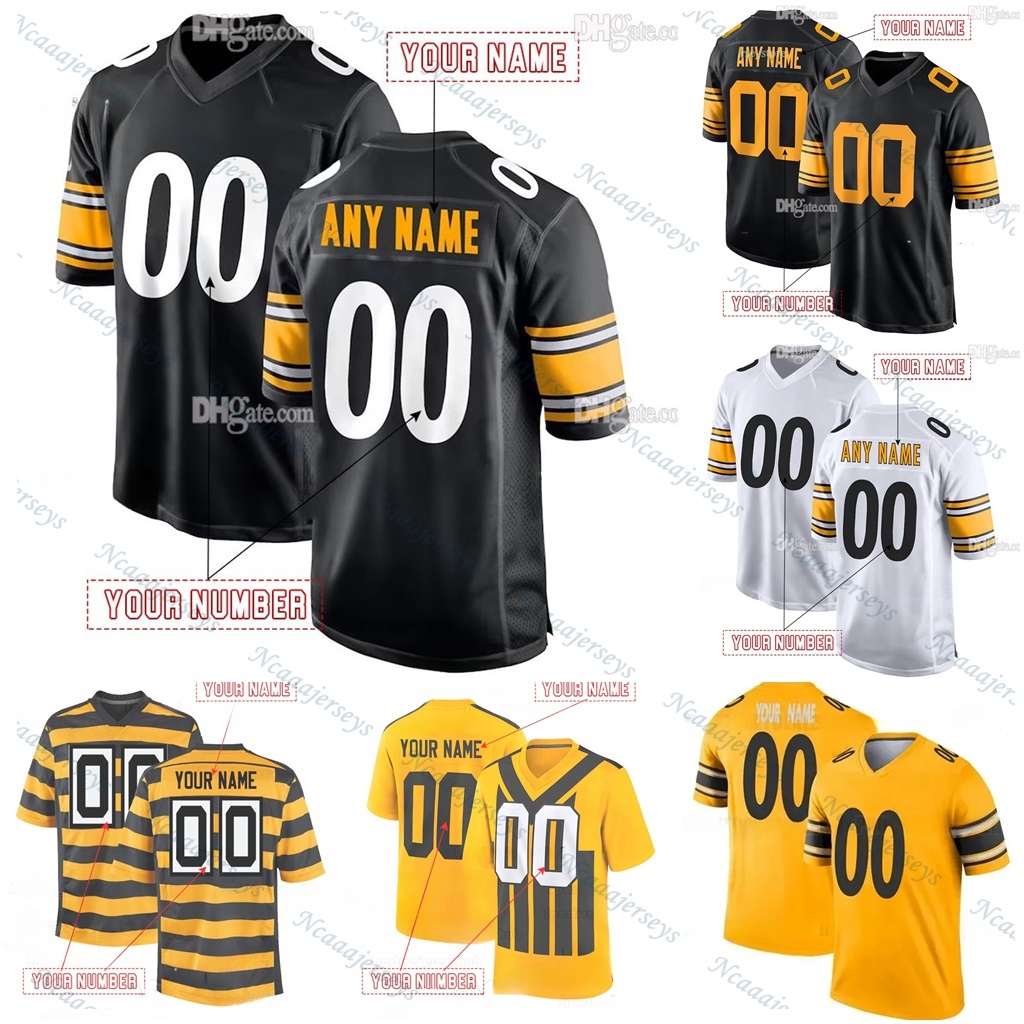 Embroidered 1933 Throwback Jersey 8 Aaron Rodgers Will Howard Custom Football Jersey Metcalf WATT Fields Fitzpatrick Wilson Letter Number Design name Numbe