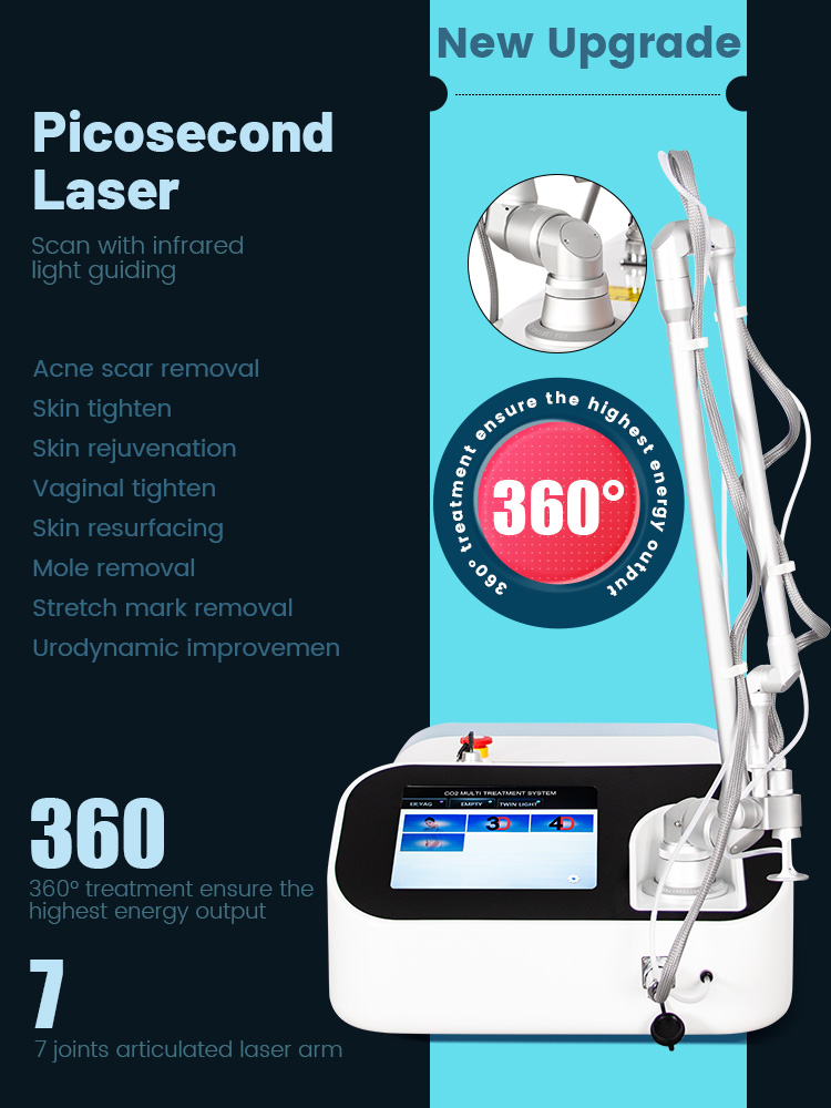 Portable Co2 Fractional Laser Portable Fotona 4D Machine Professional Equipment for Skin Rejuvenation Wrinkle Remover Pigment