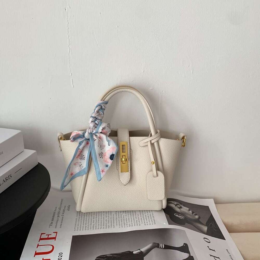 Trendy Vegetable Basket New Genuine Leather Women's Bucket Bag Summer Handbag Crossbody