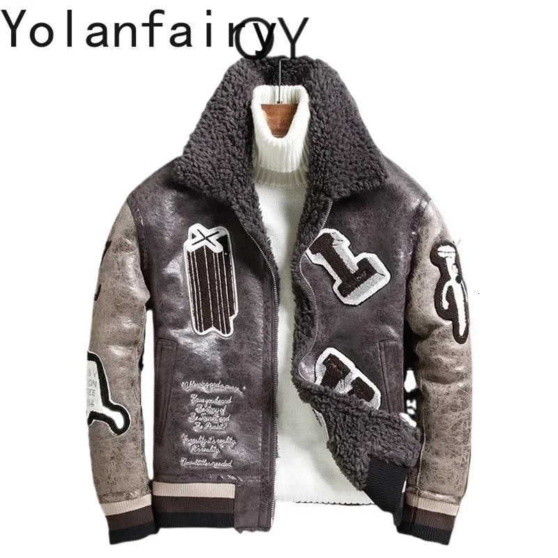 Sheep Fleece Coat for Men 2024 Fur Clothing Male Particle Wool Thick Lamb Jacket Mens Winter Coats and Jackets Casaco FCY y250827